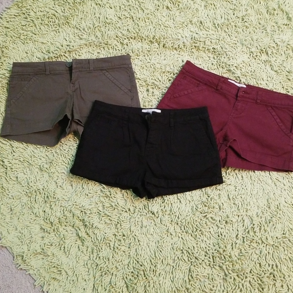 Black, green and red shorts